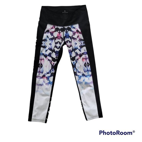 ATHLETA Geo Disco Sonar Capri Crop Leggings - Size XS - Picture 2 of 14